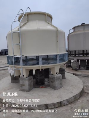 工厂的散热尖兵，[勤通环保] 冷却塔，耐造抗虐，稳保生产不停！