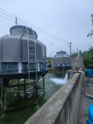 四川125t冷却塔安装循环系统案例