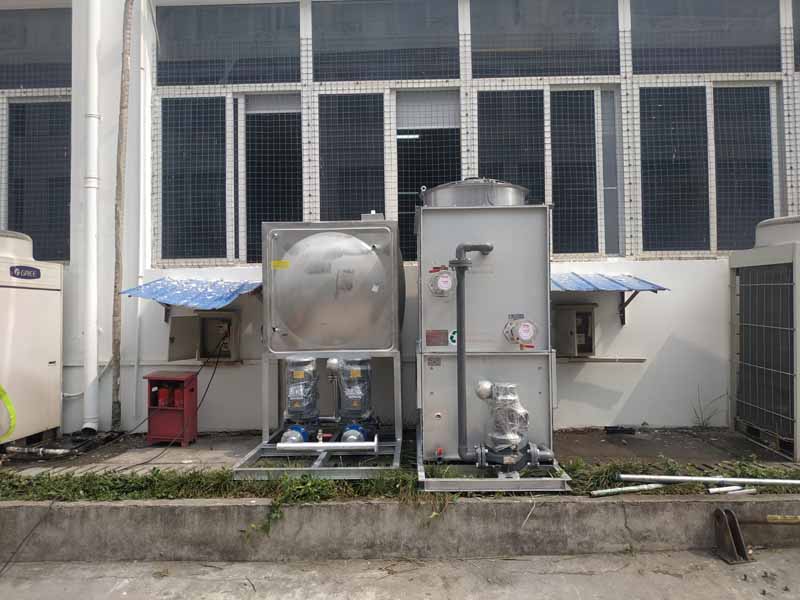 四川简阳GL-10T圆形冷却塔安装现场