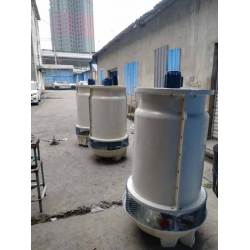 广元邛崃5台LH-10T冷却塔组装现场-订购单位广元欧康医药股份有限公司