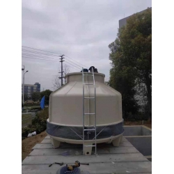 四川内江隆昌150T冷却塔安装现场