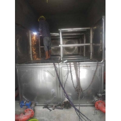 四川遂宁24立方消防水箱撤卸现场